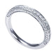Wedding Band 14k White Gold Diamond Straight