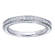 Wedding Band 14k White Gold Diamond Straight