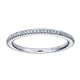 Wedding Band 14k White Gold Diamond Straight