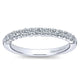 Wedding Band 14k White Gold Diamond Straight