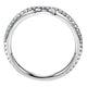 Wedding Band 14k White Gold Diamond Straight
