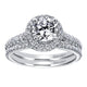 Wedding Band 14k White Gold Diamond Straight
