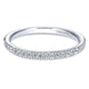 Wedding Band 14k White Gold Diamond Straight