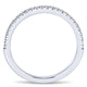 Wedding Band 14k White Gold Diamond Straight