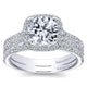 Wedding Band 14k White Gold Diamond Straight