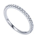Wedding Band 14k White Gold Diamond Straight