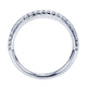 Wedding Band 14k White Gold Diamond Straight