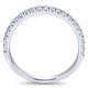 Wedding Band 14k White Gold Diamond Straight