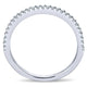Wedding Band 14k White Gold Diamond Straight