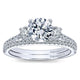 Wedding Band 14k White Gold Diamond Straight