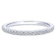Wedding Band 14k White Gold Diamond Straight