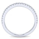 Wedding Band 14k White Gold Diamond Straight