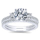 Wedding Band 14k White Gold Diamond Straight