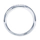 Wedding Band 14k White Gold Diamond Straight