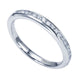 Wedding Band 14k White Gold Diamond Straight