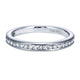 Wedding Band 14k White Gold Diamond Straight