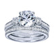 Wedding Band 14k White Gold Diamond Straight