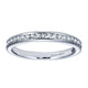 Wedding Band 14k White Gold Diamond Straight