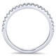 Wedding Band 14k White Gold Diamond Straight