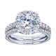 Wedding Band 14k White Gold Diamond Straight