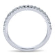 Wedding Band 14k White Gold Diamond Straight