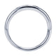Wedding Band 14k White Gold Diamond Straight