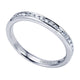 Wedding Band 14k White Gold Diamond Straight