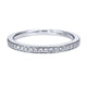 Wedding Band 14k White Gold Diamond Straight