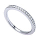 Wedding Band 14k White Gold Diamond Straight