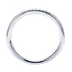 Wedding Band 14k White Gold Diamond Straight