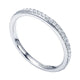 Wedding Band 14k White Gold Diamond Straight