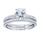 Wedding Band 14k White Gold Diamond Straight