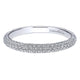 Wedding Band 14k White Gold Diamond Straight