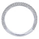 Wedding Band 14k White Gold Diamond Straight