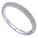Wedding Band 14k White Gold Diamond Straight