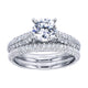 Wedding Band 14k White Gold Diamond Straight
