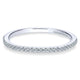 Wedding Band 14k White Gold Diamond Straight