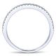 Wedding Band 14k White Gold Diamond Straight