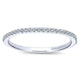 Wedding Band 14k White Gold Diamond Straight
