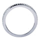 Wedding Band 14k White Gold Diamond Straight