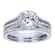 Wedding Band 14k White Gold Diamond Straight