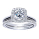 Wedding Band 14k White Gold Diamond Straight