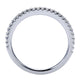 Wedding Band 14k White Gold Diamond Straight