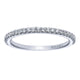 Wedding Band 14k White Gold Diamond Straight