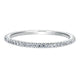 Wedding Band 14k White Gold Diamond Straight