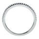Wedding Band 14k White Gold Diamond Straight