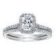 Wedding Band 14k White Gold Diamond Straight