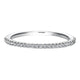 Wedding Band 14k White Gold Diamond Straight