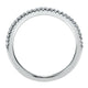Wedding Band 14k White Gold Diamond Straight