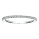 Wedding Band 14k White Gold Diamond Straight